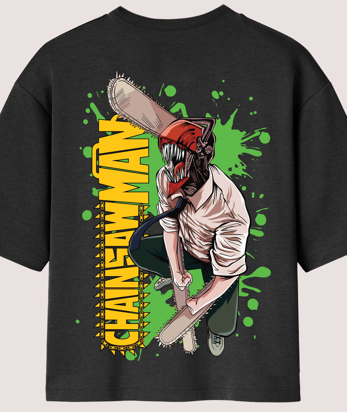 Chainsaw Man Oversized Anime T-shirt