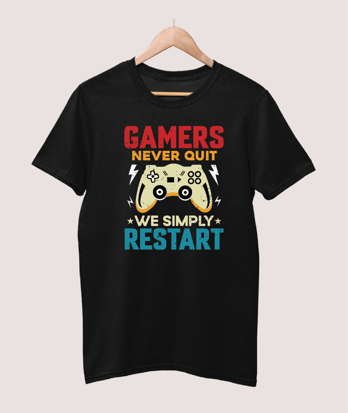 Gamer's restart gaming T-shirt