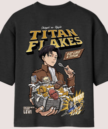 Levi Flakes Oversized Anime T-shirt