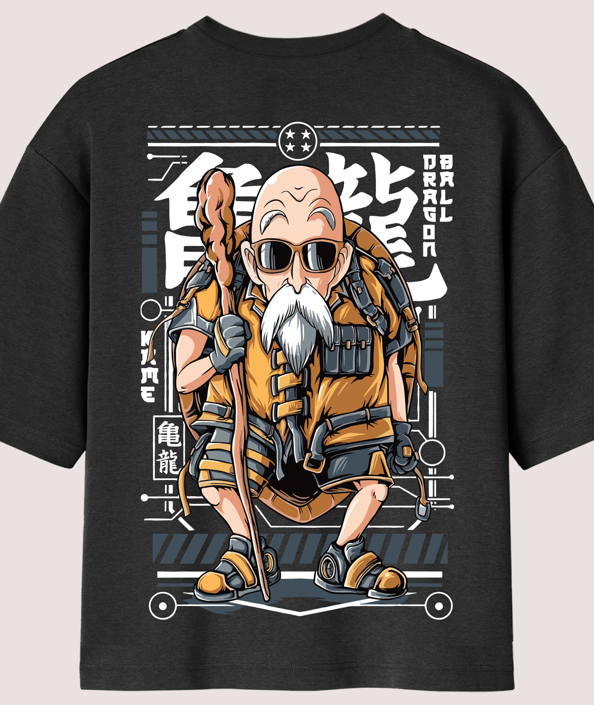 Maestro Roshi Oversized Anime T-shirt