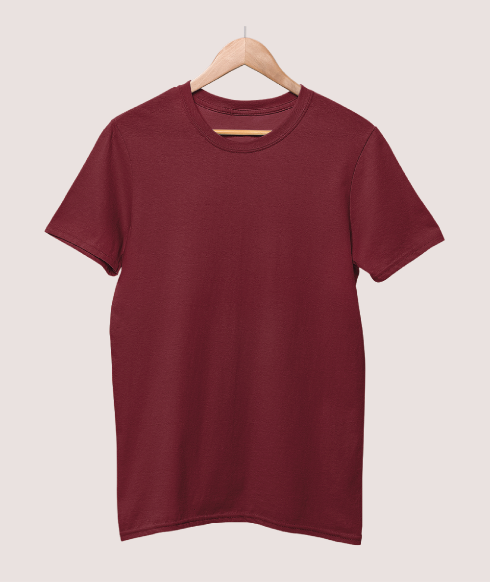 Solid Maroon T-shirt