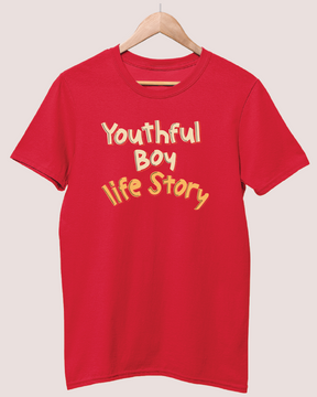 Youthful boy life story T-shirt