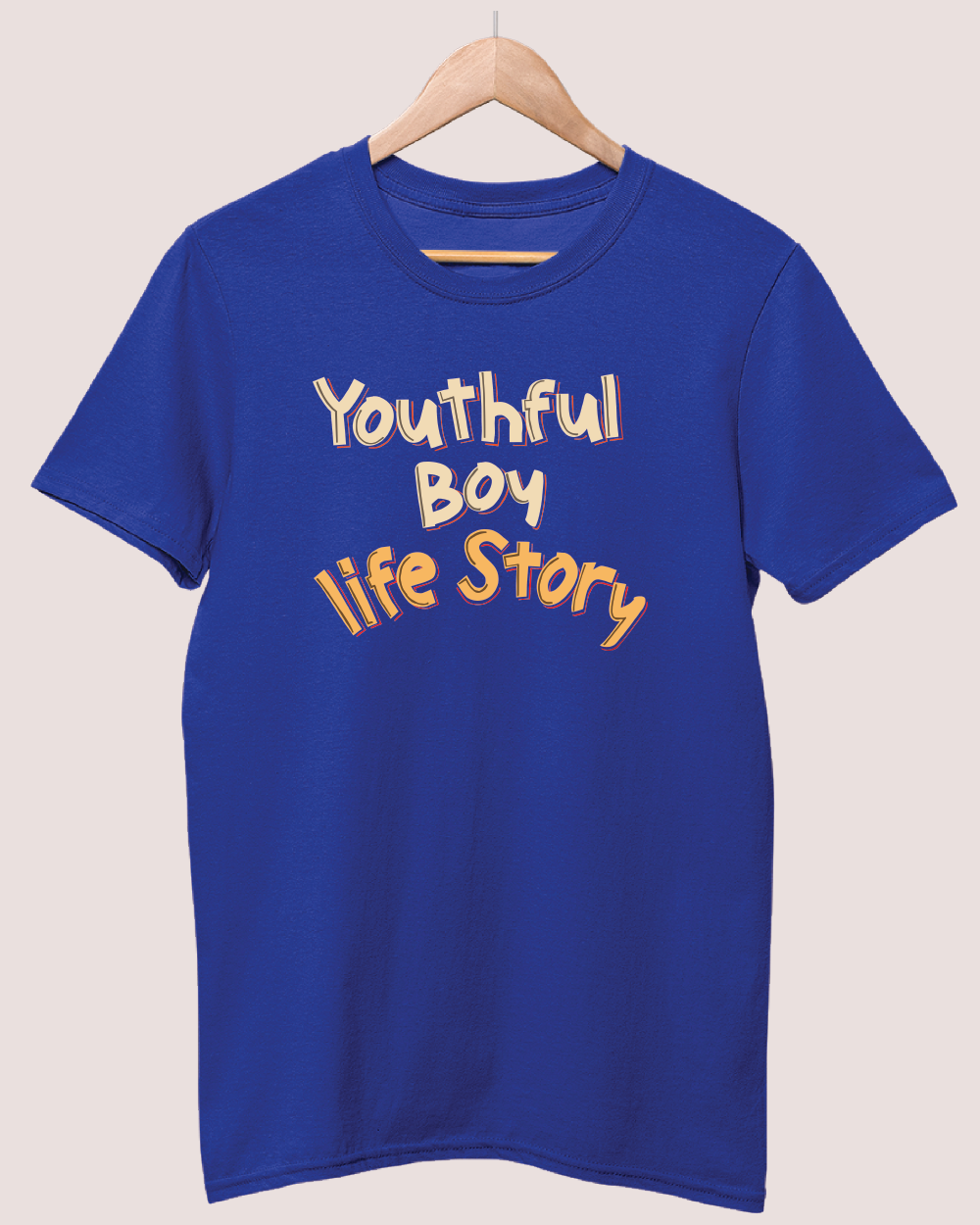 Youthful boy life story T-shirt